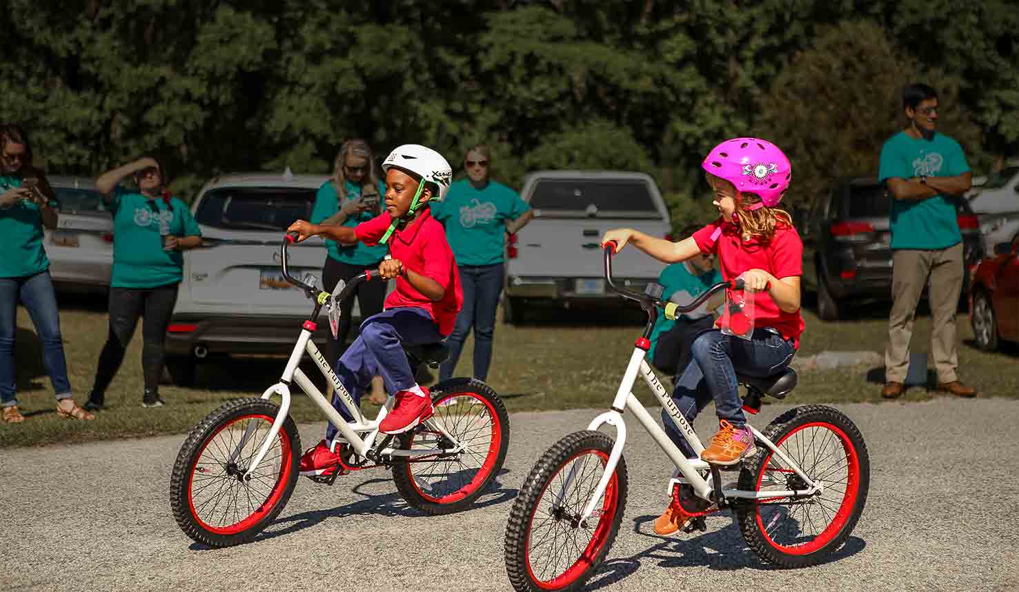 Featured image for “Fathom and Going Places Nonprofit Surprised Students With Free Custom Bikes”
