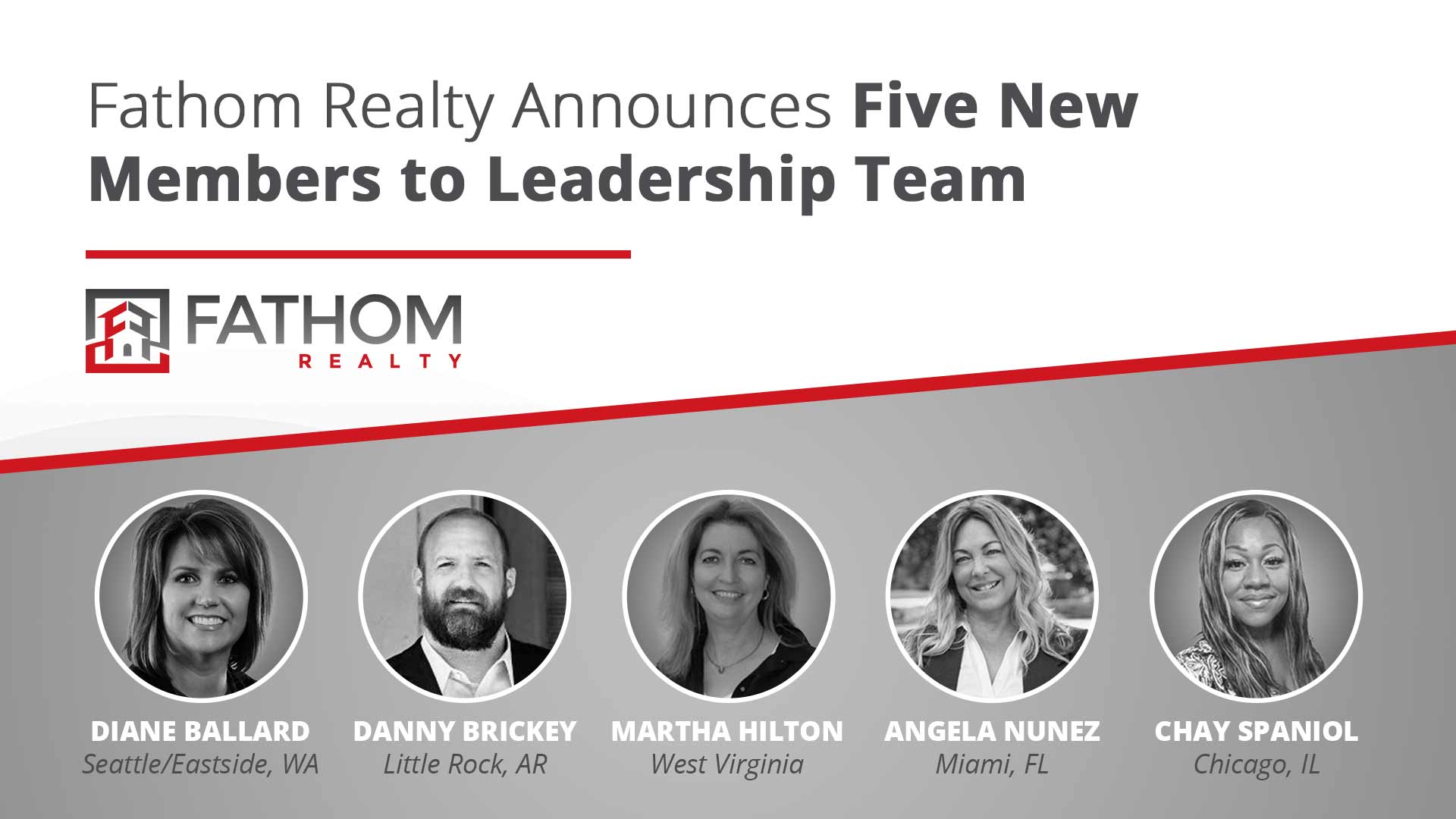 Featured image for “Fathom Realty Announces Five New Members to Leadership Team”