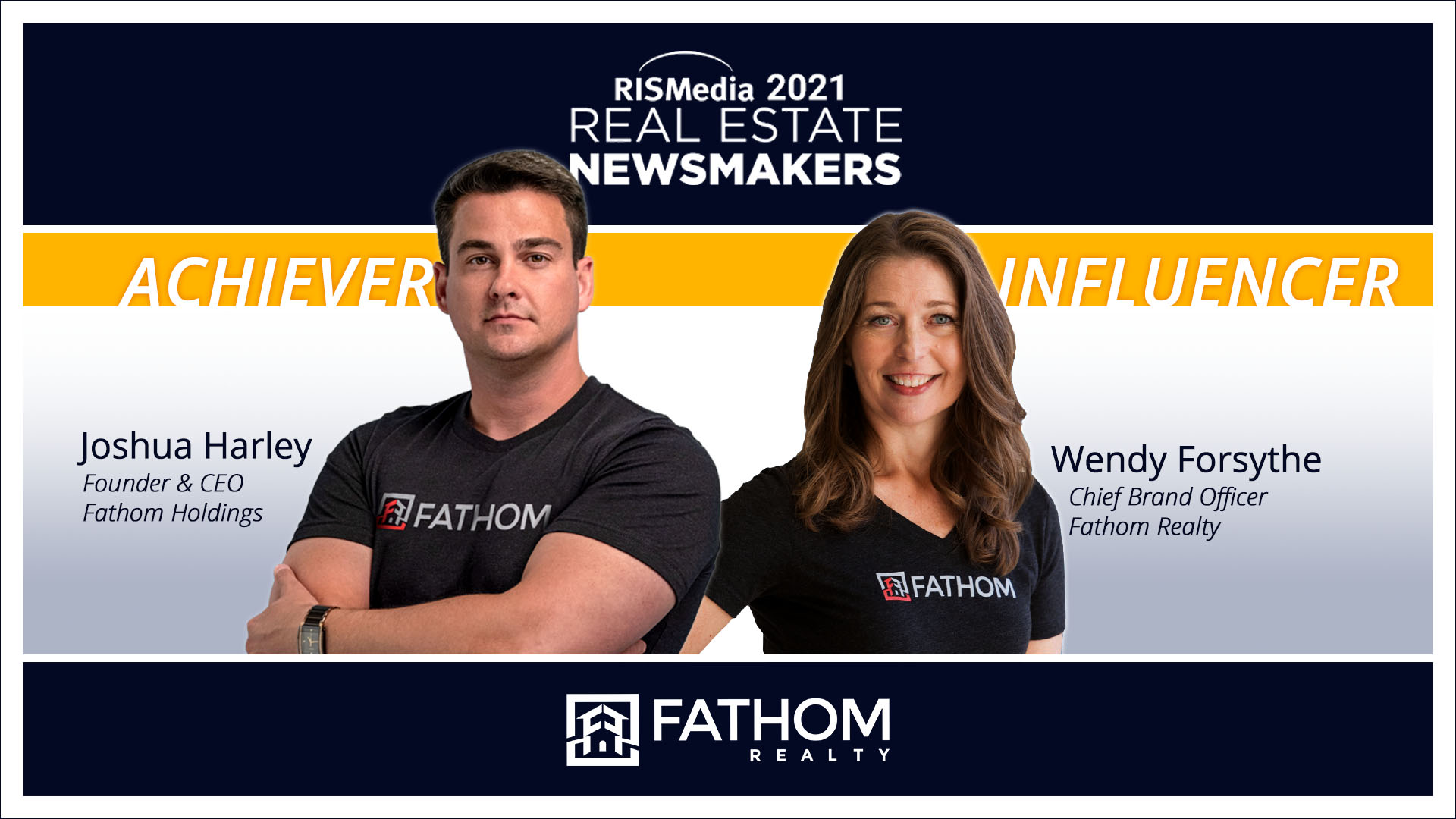 Featured image for “Josh Harley and Wendy Forsythe Named RISMedia 2021 Real Estate Newsmakers”